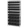 Black Plastic Bin Wire Shelving Unit