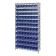 Wire Shelving with Plastic Bins - Blue