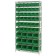 Green Plastic Bin Wire Shelving Unit