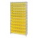 Wire Shelving with Plastic Bins - Yellow
