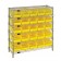 Plastic Storage Bin Wire Shelving Units Yellow