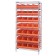 Stackable Shelf Bin Wire Shelving Unit WR8-423 Orange