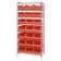 Stackable Shelf Bin Wire Shelving Unit WR8-425 Orange