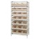 Stackable Shelf Bin Wire Shelving Unit WR8-445 Ivory