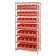 Stackable Shelf Bin Wire Shelving Unit WR8-461 Orange