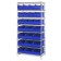 Stackable Shelf Bin Wire Shelving Unit WR8-483485 Blue