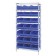 Stackable Shelf Bin Wire Shelving Unit WR8-485 Blue