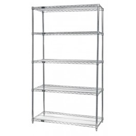 74"H Chrome 5-Shelf Starter Kits