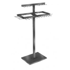 2-Tier Adjustable Belt & Tie Rack