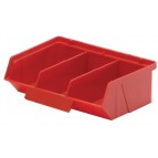 Red Stack and Lock Storage Bin