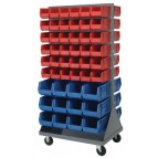 Plastic Storage Bins Louvered Panel Rack Systems