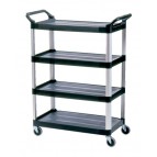 4 Shelf Utility Cart, Open Sided