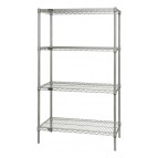 74"H Conductive Chrome 4-Shelf Starter Kits