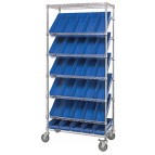 Plastic Storage Bin Wire Shelving Units