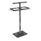 2-Tier Adjustable Belt & Tie Rack