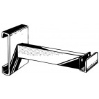 8" Hangrail Bracket for Rectangular Tubing