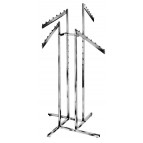 4-Way Square Tubing Garment Rack