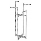 Space Saving Square Tubing Garment Rack