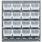 Clear Plastic Storage Bin Louvered Panel Systems