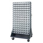 Clear Plastic Storage Bin Louvered Panel Racks