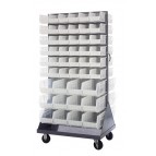 Clear Plastic Storage Bin Louvered Panel Racks