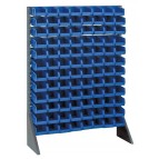 Plastic Storage Blue Plastic Bin Steel Rail Systems