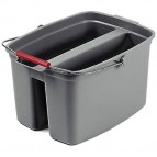 17-Quart Double Pail Gray