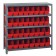 Red Plastic Storage Bin Steel Shelving Systems