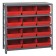 Red Plastic Storage Bin Steel Shelving Systems