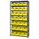 Plastic Storage Bin Steel Shelving System Yellow