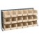 Ivory Plastic Storage Bin Bench Rack Systems