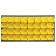 Louvered Panel with Plastic Hang Bins Yellow