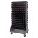 Plastic Storage Bins Louvered Panel Rack Systems Black