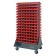 Plastic Storage Bins Louvered Panel Rack Systems Red