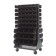 Black Plastic Storage Bins Louvered Panel Rack Systems