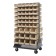 Ivory Plastic Storage Bins Louvered Panel Rack Systems