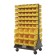 Yellow Plastic Storage Bins Louvered Panel Rack Systems