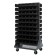 Black Plastic Storage Bins Louvered Panel Rack Systems