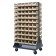 Ivory Plastic Storage Bins Louvered Panel Rack Systems