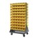 Yellow Plastic Storage Bins Louvered Panel Rack Systems