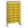 Single Sided Pick Rack with Bins - Yellow