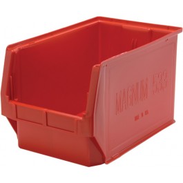 Plastic MAGNUM Stack Bins Red