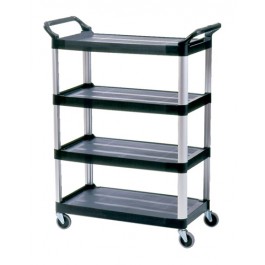 4 Shelf Utility Cart, Open Sided