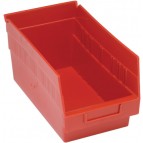 Plastic Storage Bins Red