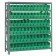 Plastic Storage Bin Steel Shelving Center - Green