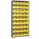 Plastic Storage Bin Steel Shelving System Yellow