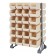 Ivory Plastic Storage Bin Steel Rail Systems