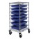 Blue Plastic Bin Transport Cart