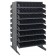 Plastic Storage Bin Sloped Shelving Pick Rack Black