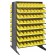 Plastic Storage Bin Sloped Shelving Pick Rack Yellow